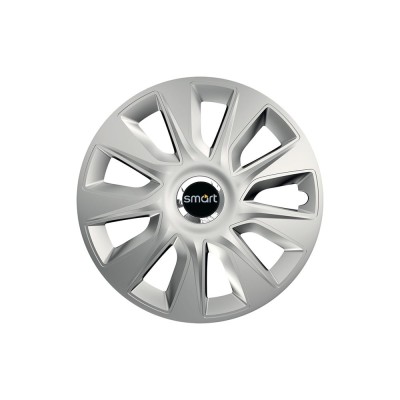 Set 4 capace roti Cu Inel Cromat Stratos R16 pentru gama auto Smart foto