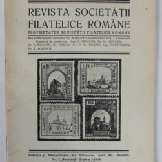 REVISTA SOCIETATII FILATELICE ROMANE , NR. 10-11-12 ,OCT. - DEC. , 1941