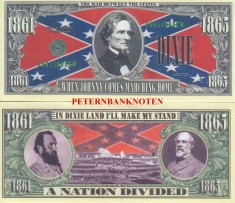 !!! RARR : SUA = FANTASY NOTE = RAZBOIUL DE SECESIUNE - 2004 - UNC