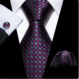 Set cravata + batista + butoni - matase - model 670