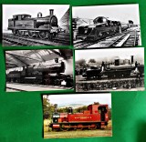 Lot 5 vederi feroviare British Railway trenulețe, fotografii, litografii, post card, cărți poștale HO locomotive cu aburi, London , Insula Man L1