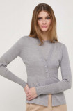 Cumpara ieftin Max Mara Leisure tricou și cardigan de l&acirc;nă culoarea gri, light 2416380000000