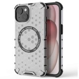 Techsuit - HoneyComb Shield MagSafe - iPhone 15 - White