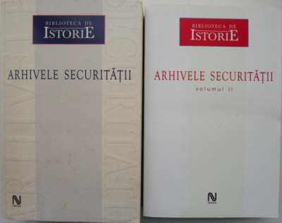 Arhivele Securitatii (2 volume) (cateva insemnari pagina de titlu) foto