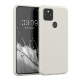 Husa kwmobile pentru Google Pixel 5, Silicon, Alb, 53778.02, Carcasa
