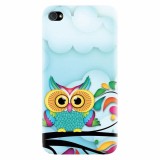 Husa silicon pentru Apple Iphone 4 / 4S, Owl 102