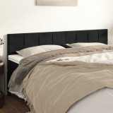 Cumpara ieftin Tăblii de pat, 2 buc, negru, 90x5x78/88 cm, catifea