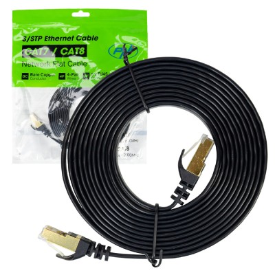 Aproape nou: Cablu de retea plat S/STP CAT7 PNI U7030B, 2 x RJ45, 4 perechi de fire foto