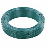 Fir tensionare pentru gard 250 m 0,9/1,4 mm verde &icirc;nchis, otel GartenMobel Dekor, vidaXL