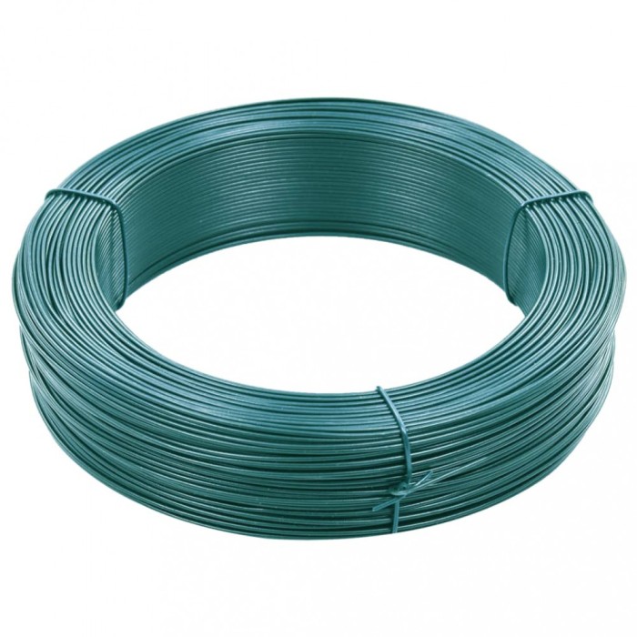 vidaXL Fir tensionare pentru gard 250 m 0,9/1,4 mm verde &icirc;nchis, oțel