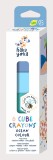 Cumpara ieftin Set de 6 creioane cerate in forma de cub, Haku Yoka - culori ocean, Avenir