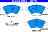 ATE 13.0460-2734.2 set placute frana,frana disc