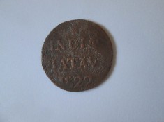 Rară! Sumatra(Indonezia) Indiile de Est Neerlandeze 1/2 Stuiver 1822