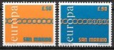 San Marino 1971 - Europa-cept 2v.neuzat,serie completa,perfecta stare(Z)