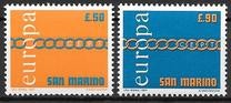 San Marino 1971 - Europa-cept 2v.neuzat,serie completa,perfecta stare(Z)