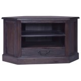 Cumpara ieftin Dulap TV de colț, negru deschis, 80x40x49 cm, lemn masiv mahon