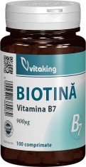 BIOTINA VITAMINA B7 900MCG 100CPR foto