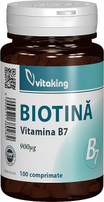 BIOTINA VITAMINA B7 900MCG 100CPR foto