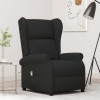VidaXL Fotoliu rabatabil cu spătar aripi, negru, textil 3098321