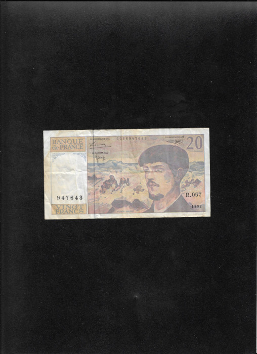 Franta 20 francs franci 1997 seria947643