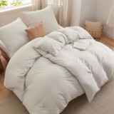 Așternut 135x200, set de 4 piese cu husă de pernă - set de așternuturi din bumbac moale 135 x 200 cm, set de 2 cu 2 fețe de pernă 80x80 cm, husă de pe