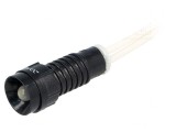 Lampă LED de control albă 230VAC &Oslash;11mm IP40 plastic