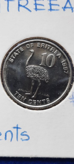ERITREEA 10 CENTS 1997 STRUT