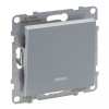 Intrerupator simplu cu led Legrand Suno aluminiu 721311