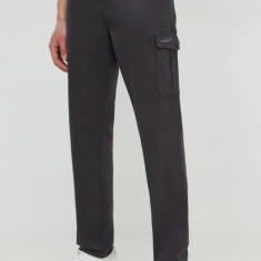 Aeronautica Militare pantaloni barbati, culoarea gri, drept