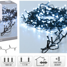 Instalatie de Craciun pentru exterior, 240 LED-uri, 1800 cm, lumina rece