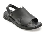 Sandale GRYXX negre, 25SS04, din piele naturala
