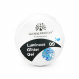 Cumpara ieftin Gel luminiscent Luminous Glitter Gel cu sclipici hexagon 5g, 09