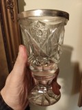Pokal cristal margine argint antik