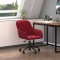 vidaXL Scaun de birou pivotant, roșu vin, catifea 344872
