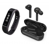 Hama Pachet Hama Casti In-ear Bluetooth Style TW, negru + Hama Bratara fitness (Negru)