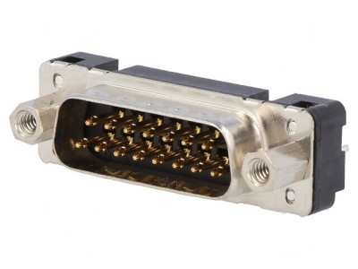 Conector D-Sub 15-Pin Soclu Tată Drept THT foto