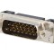Conector D-Sub 15-Pin Soclu Tată Drept THT