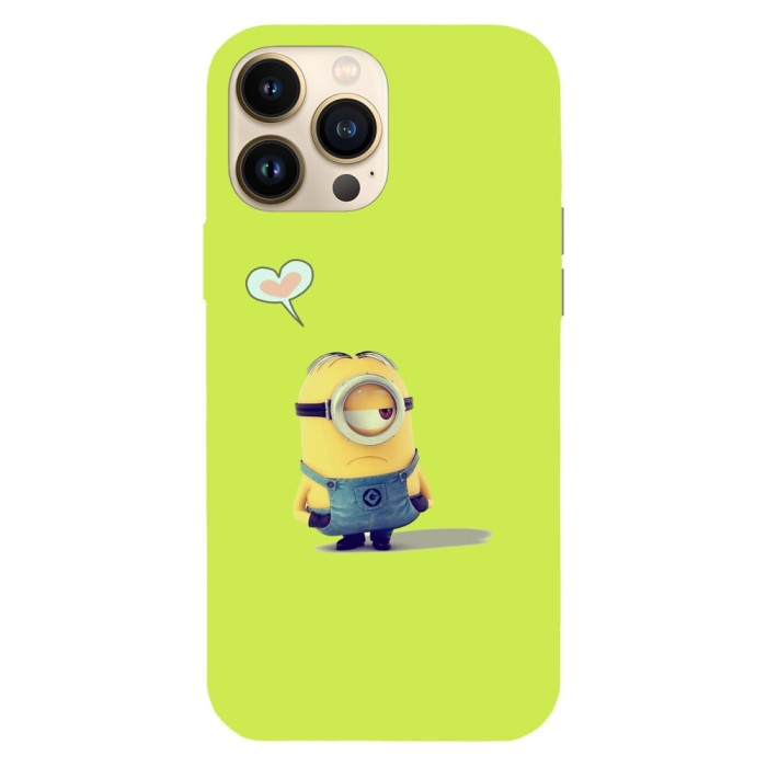 Husa compatibila cu Apple iPhone 14 Plus, Viceversa, model Stuart in love Minions, Silicon, TPU
