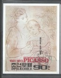 Korea 1982 Paintings, Picasso, imperf. sheet, used T.281, Stampilat