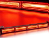 Rampa LED COB Rosu 72W 12-24V Federal Signal, 44.5cm, 6 moduri flash, girofar auto, carcasa metalica