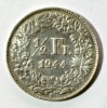 ELVETIA 1/2 FRANCS FRANCI 1944 ARGINT STARE EXCELENTA, Europa