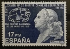 BC559,, Spania 1985, serie personalitati foto