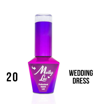 MOLLY LAC UV/LED gel Yes I Do - Wedding Dress 20, 10ml foto