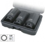 Set 3 Tubulare XZN Impact 1/2 JBM 30-32-36mm (80mmL) Otel Crom Molibden