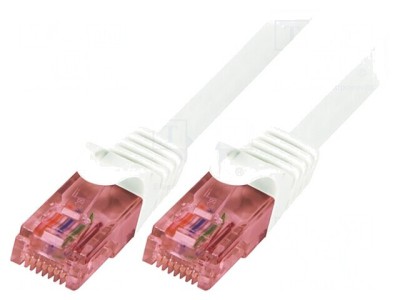 Patch Cord UTP Cat6 Alb 1m foto