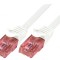 Patch Cord UTP Cat6 Alb 1m