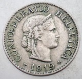 1.341 ELVETIA 10 RAPPEN 1919 B