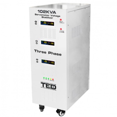 Stabilizator retea maxim 102KVA-SVC cu servomotor trifazat-trifazat TED000064 SafetyGuard Surveillance foto