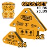 Suport magnetic sudura set 6 pcs - Ingco AMWH6001