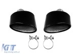 Set de terminale de evacuare negre tip RS, potrivite pentru Audi A3 Sportback 2017-2020, A4 dupa 2015, A5 Sportback, Coupe, Cabrio dupa 2016 Performan